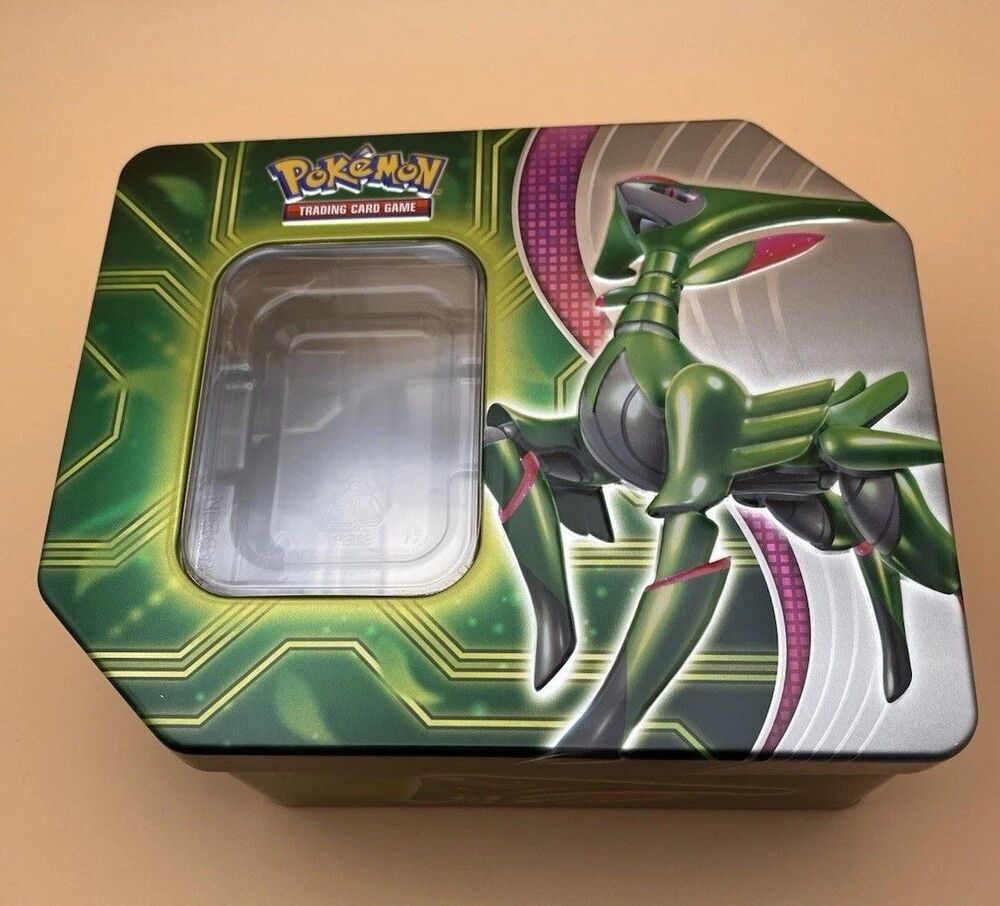 Pokémon Paradox Clash Tin Iron Leaves - Empty Collector Tin with Insert-No cards